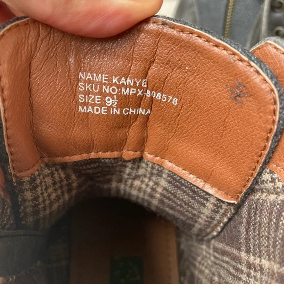 Polar Fox Men’s High Top Cap Toe Zipper Boots size 9.5 - Picture 5 of 6